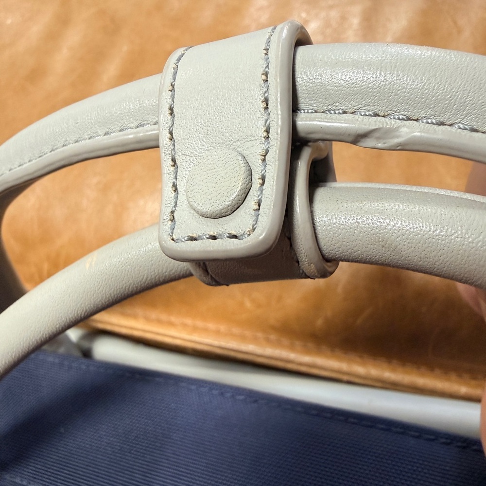Tumi Larkin Erin Brief in Navy and Gray - Picture 5 of 11